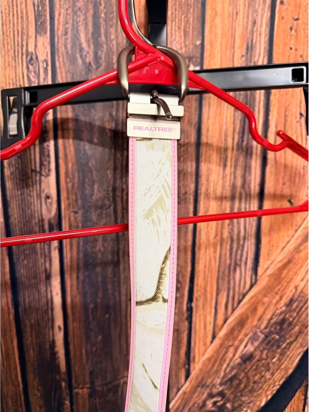Realtree Camouflage Belt with Pink Trim Size L/XL